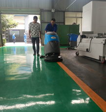 德阳手推式洗地机用于工厂环氧地坪漆地面清洁